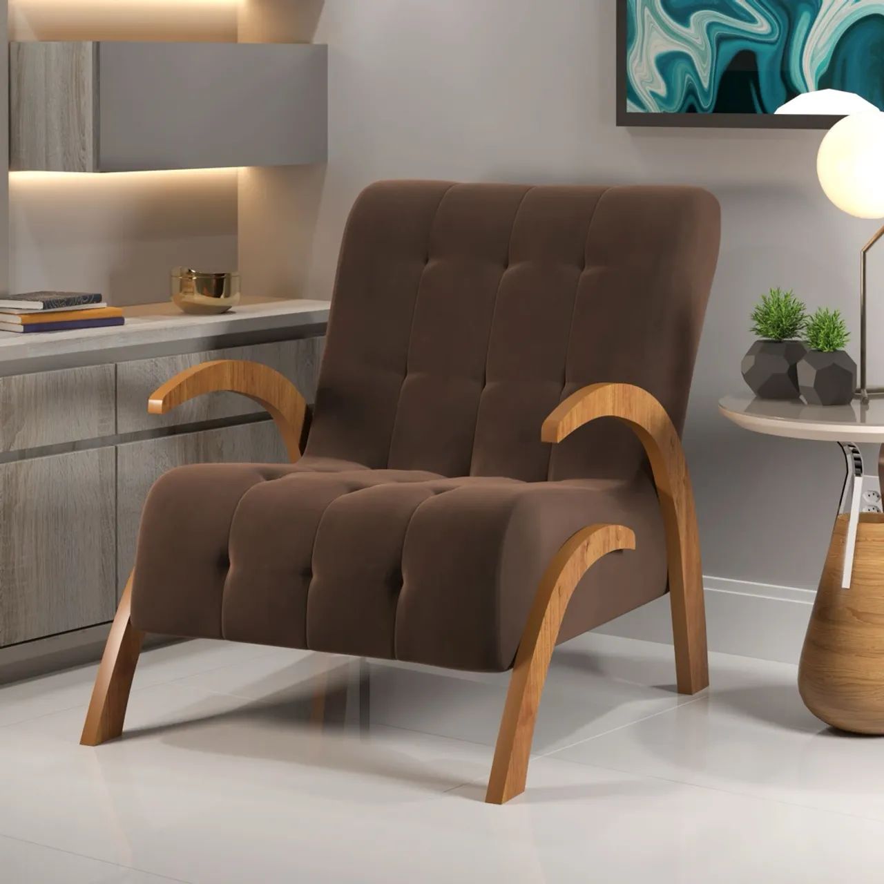 Poltrona Decorativa Bombom s87