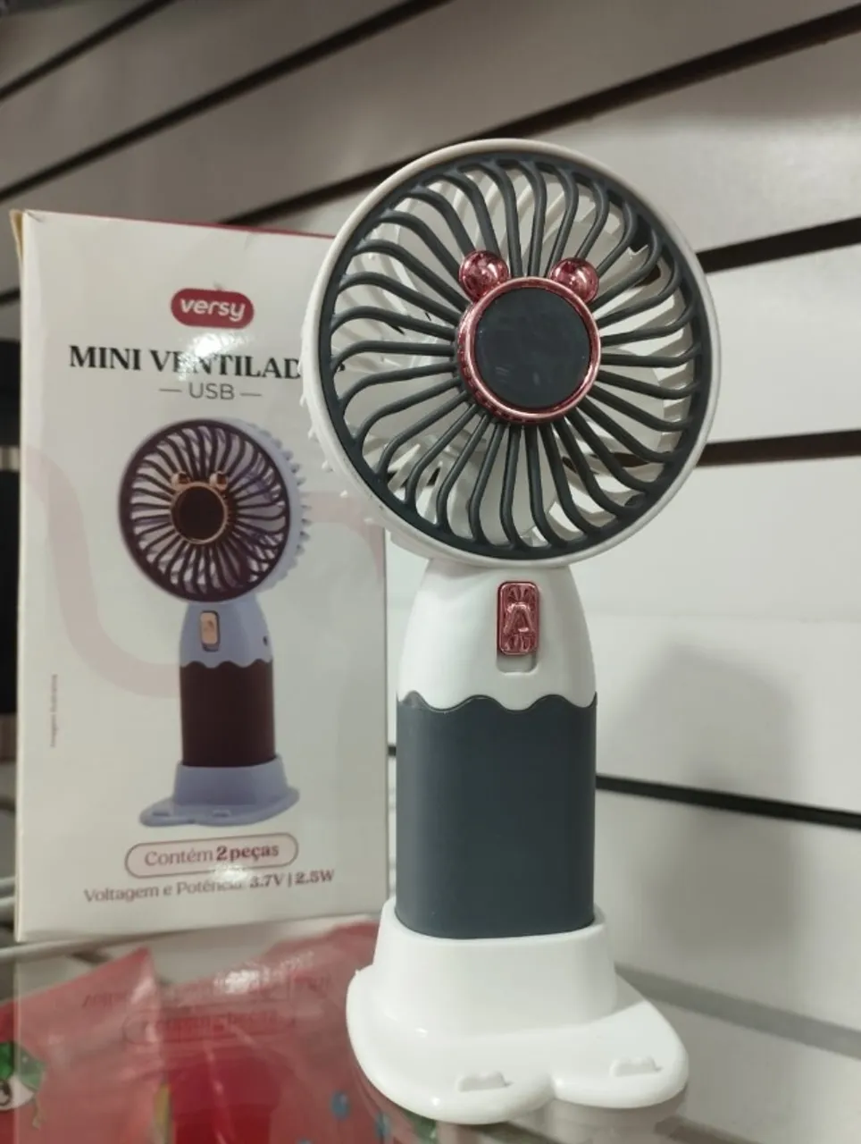 Mini Ventilador USB Portátil Versy - Design Fofo e Potente!