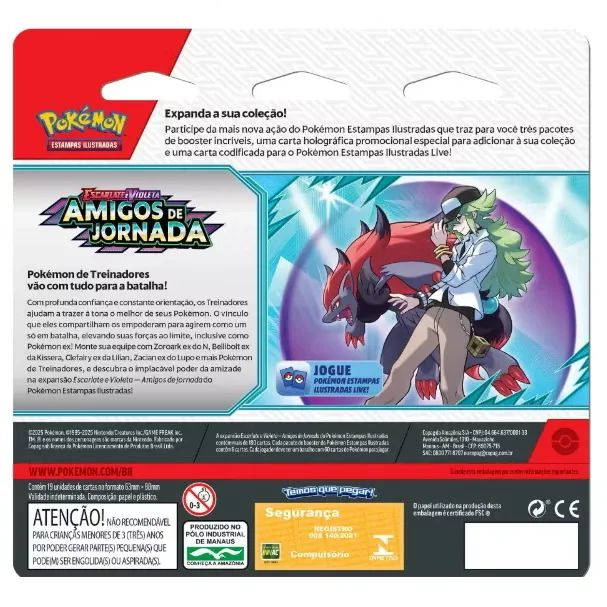 Blister Triplo Amigos de Jornada EV9 Pokémon TCG - Foto 4
