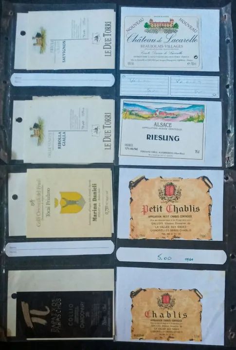 COLEÇÃO DE RÓTULOS ANTIGOS DE VINHOS - Foto 5