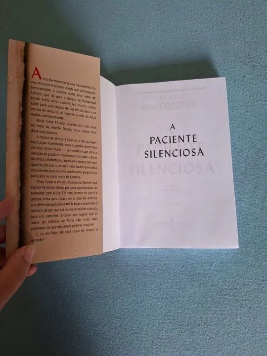 Livro "A Paciente Silenciosa" de Alex Michaelides. Em perfeito estado de conservação. - Foto 2