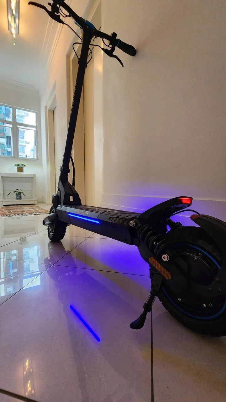 Patinete 60km/h e autonomia de 50km, 2 motores 1500w, alarme e localizador. - Foto 3