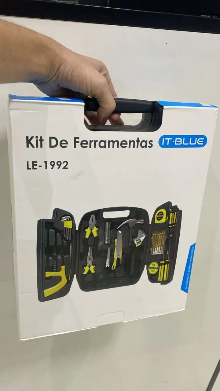 Maleta de Ferramentas 26 Peças Serviço Doméstico Kit Chaves Completa LE-1992 - IT BLUE 