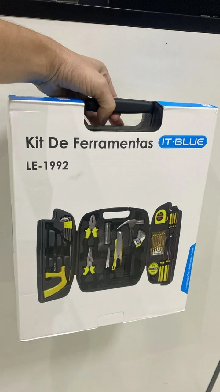 Maleta de Ferramentas 26 Peças Serviço Doméstico Kit Chaves Completa LE-1992 - IT BLUE