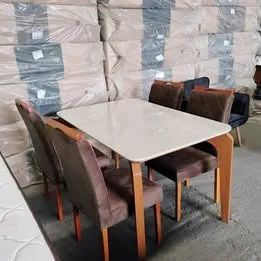  Mesa De Jantar Com 4 Cadeiras De Madeira Maciça