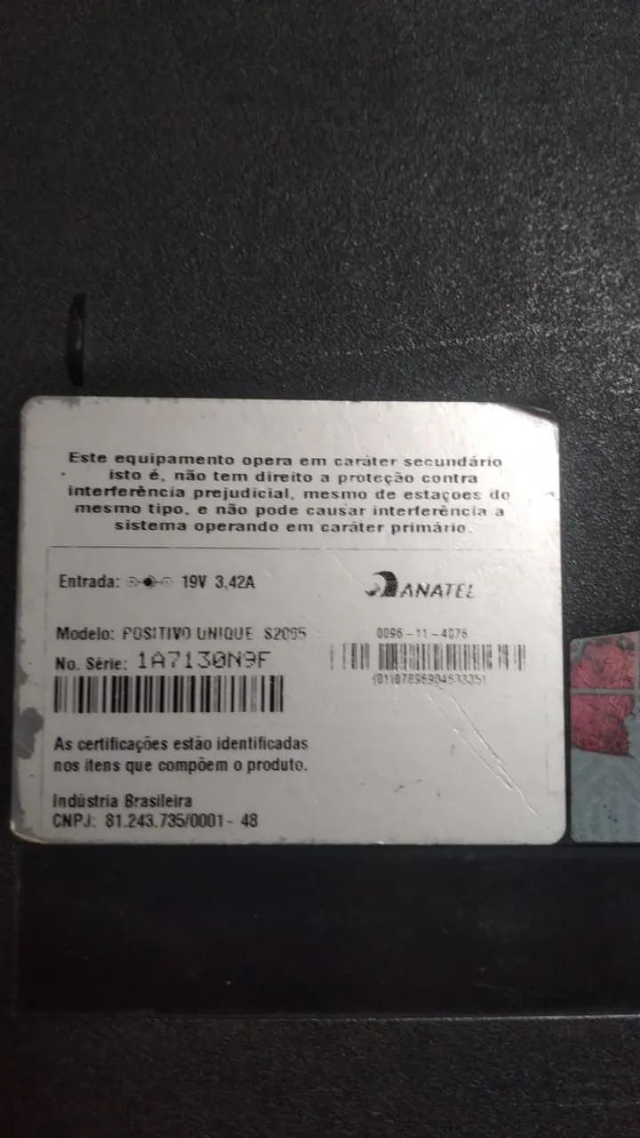 carcaça completa com a tela do notebook positivo modelo s2065 usado - Foto 4