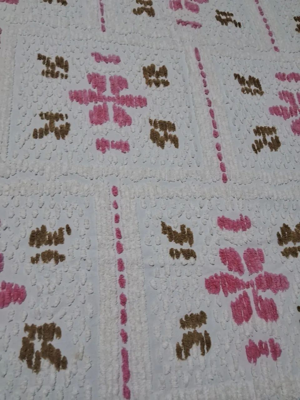 Colcha de chenille Madrigal antiga anos 80 - Foto 3