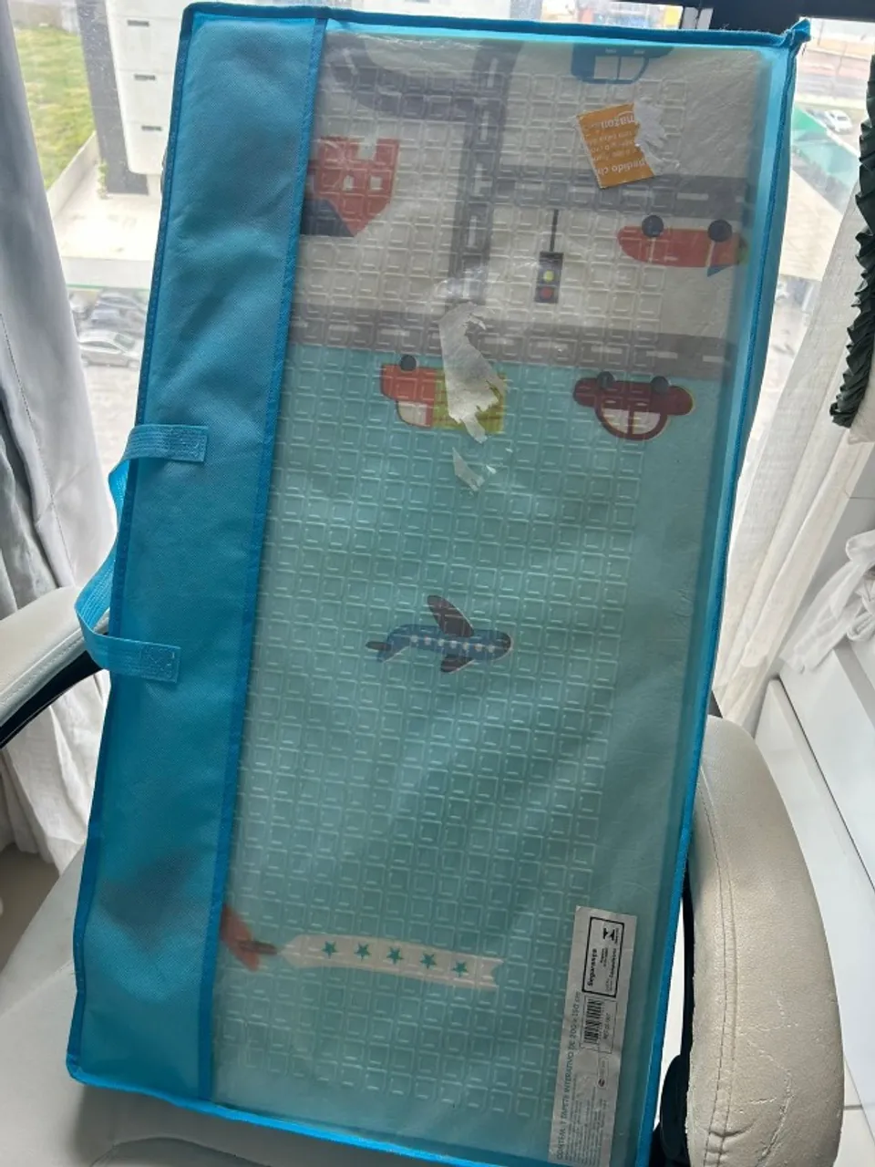 Tapete Térmico Infantil Atividades Dupla Face Dobrável Macio 8mm 150x200cm