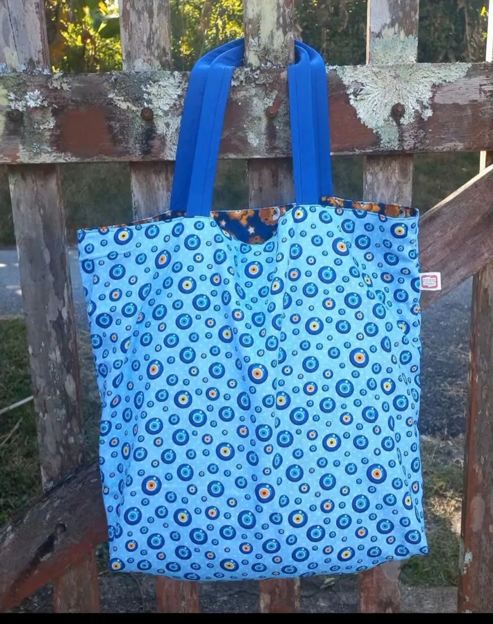 Ecobag de tecido artesanal 