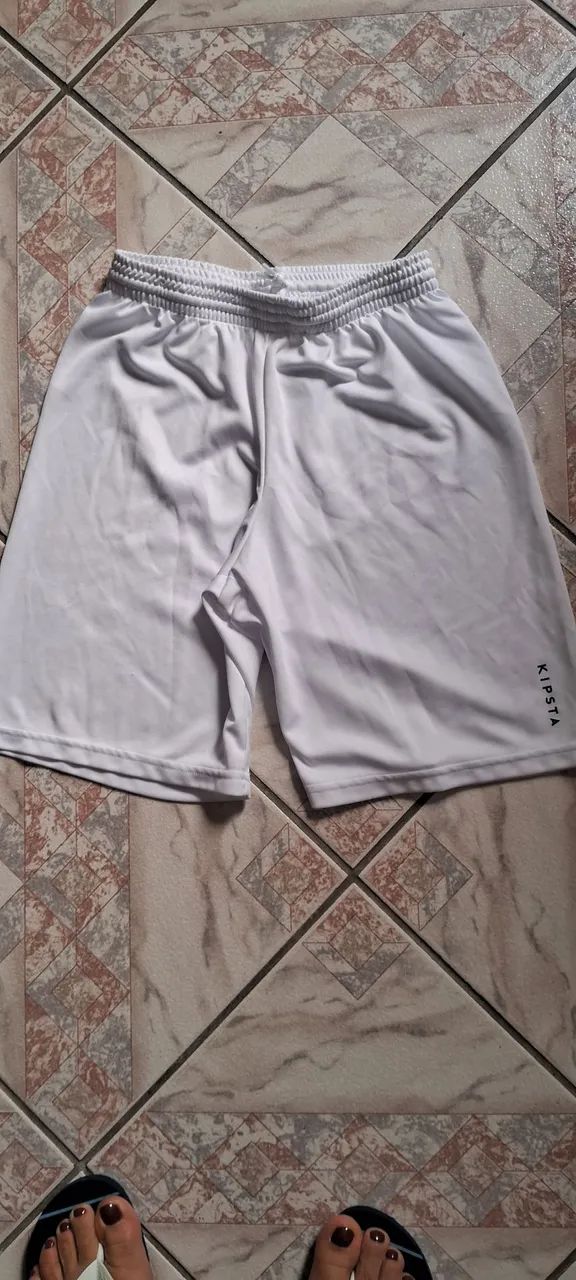 Shorts Esportivo 1Branco e 1Preto