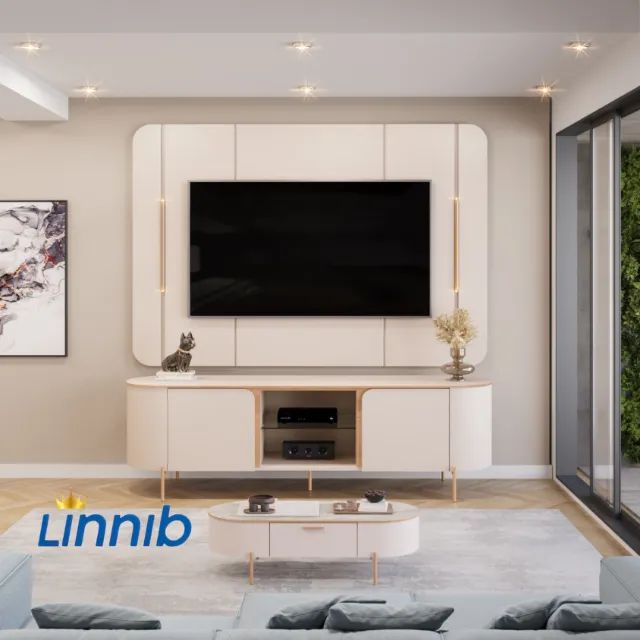 PAINEL + BANCADA 100%MDF PARA TV's ATÉ 65'' PAGA SOMENTE NA ENTREGA