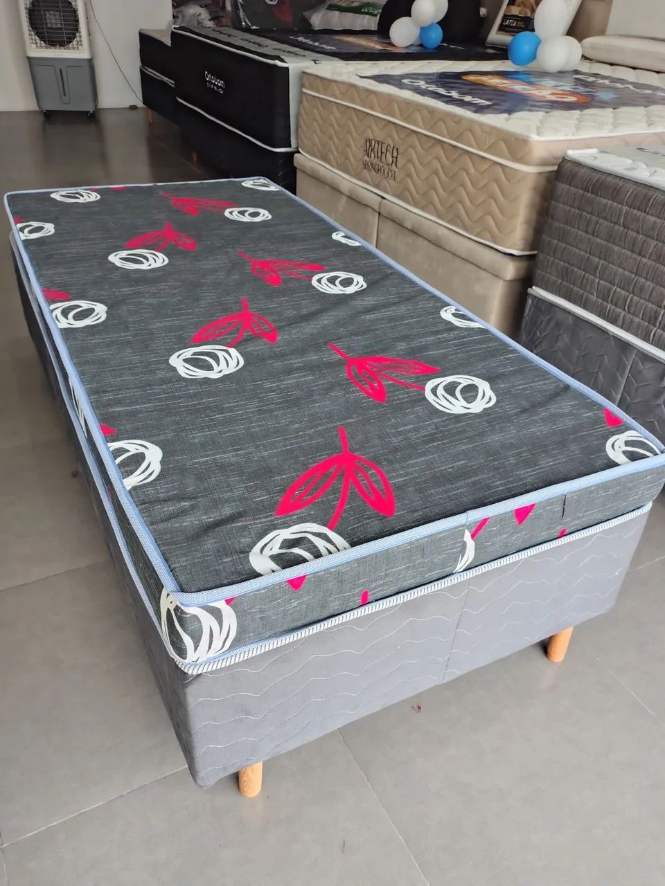 BASE + COLCHÃO SOLTEIRO COM ENTREGA GRÁTIS NO MESMO DIA DA COMPRA  - Foto 3