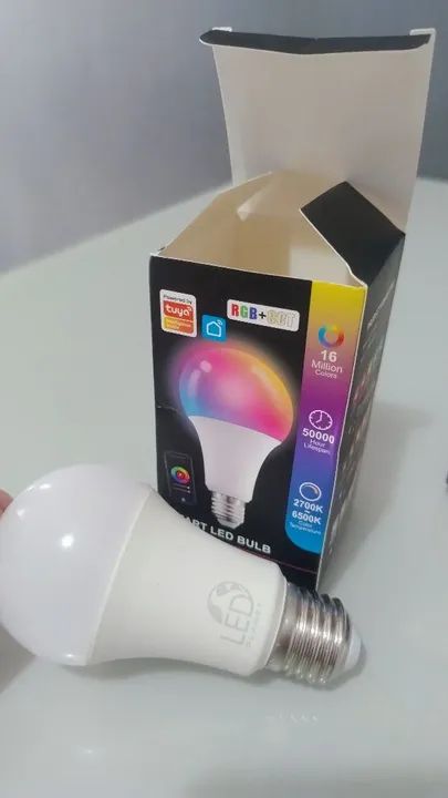 Kit 3 Lâmpadas LED Inteligente RGB Bluetooth - Foto 2