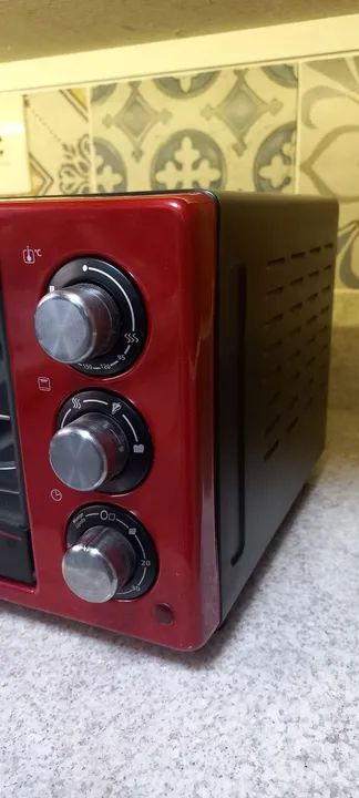 Forno Elétrico Oster Vermelho 12 Litros - Foto 3