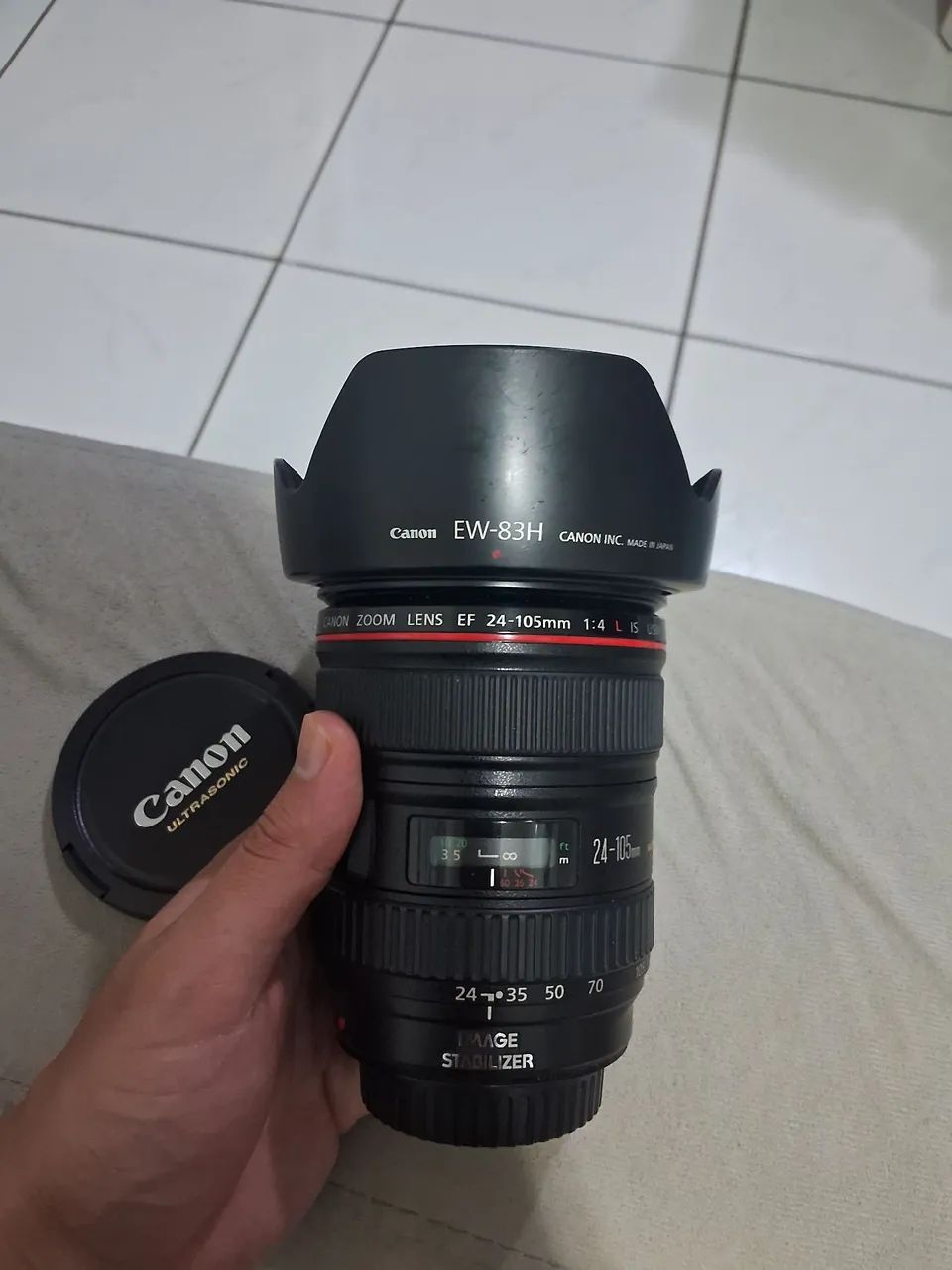 Lente Canon EF 24-105mm f/4L IS USM +SD card 32gb