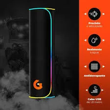MOUSEPAD GAMER DE TECIDO RESISTENTE A AGUA E RGB COR PRETA G3DP01BK GEONAV