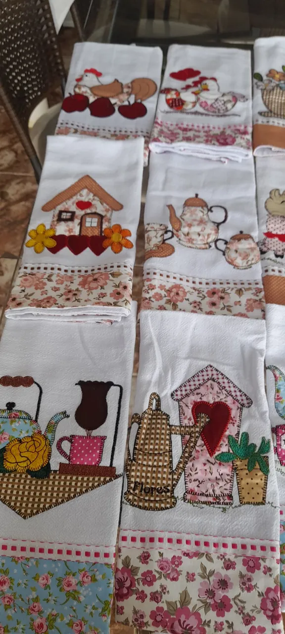 Jogo de panos de prato - patchwork