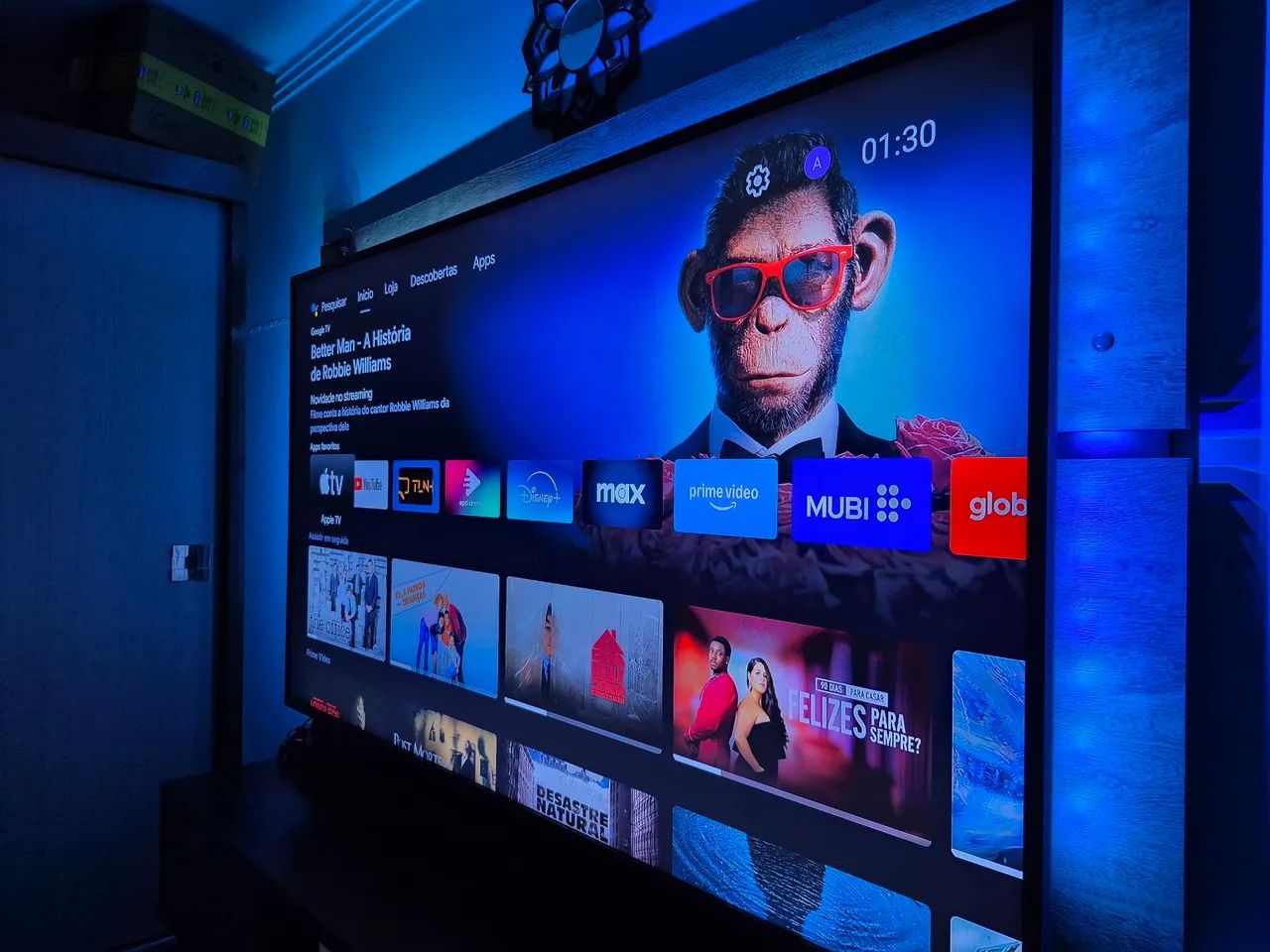 Smart TV Philips 65 4K AMBILIGHT -  Em PERFEITO Estado
