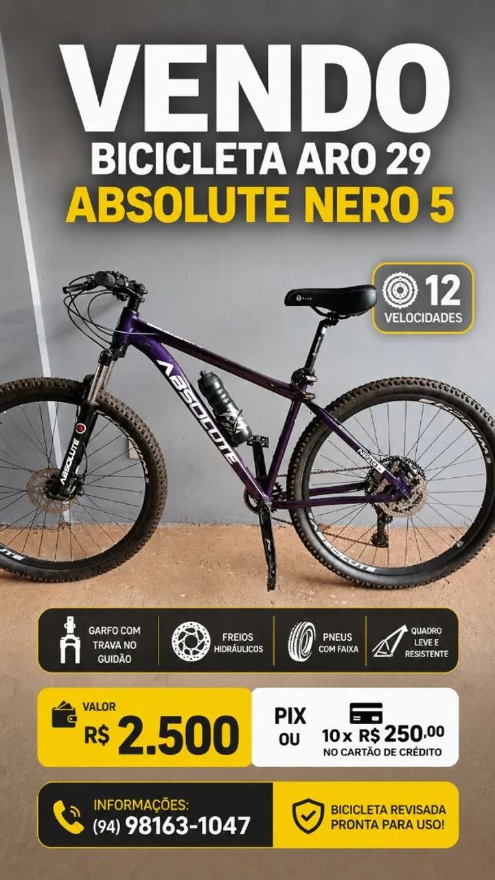 VENDO BICICLETA ARO 29