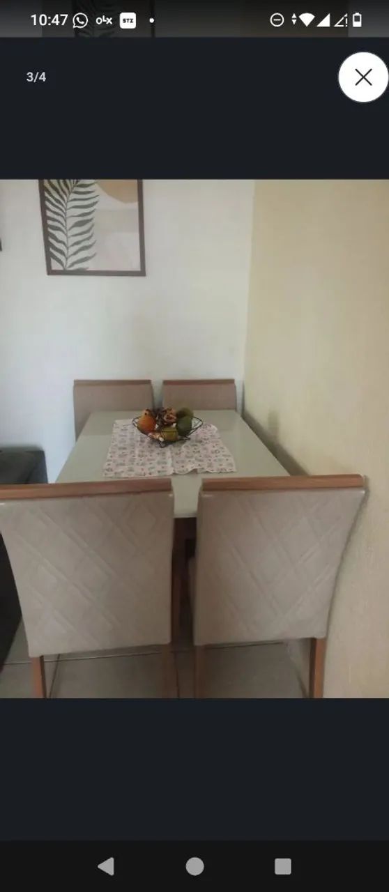 Mesa de jantar 4 cadeiras