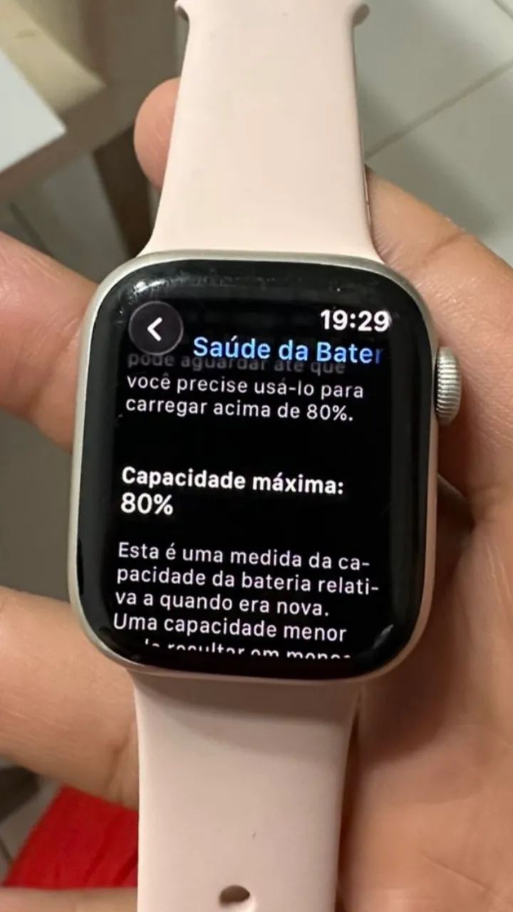 Apple Watch Séries 7 prata , 41mm Zerinho - Foto 5