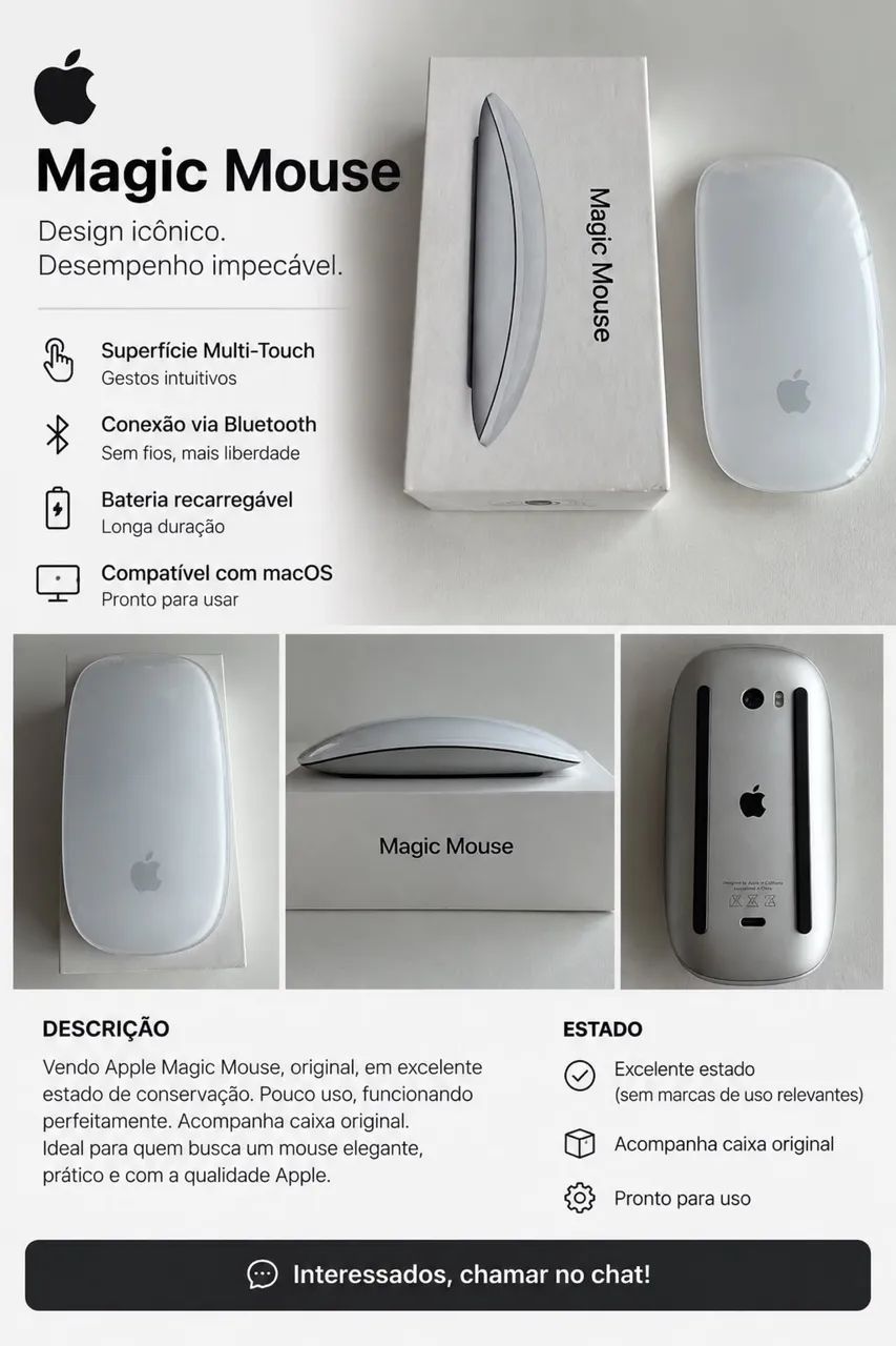 Apple Magic Mouse Original - Branco