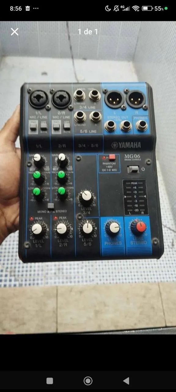 Mesa de som yamaha 