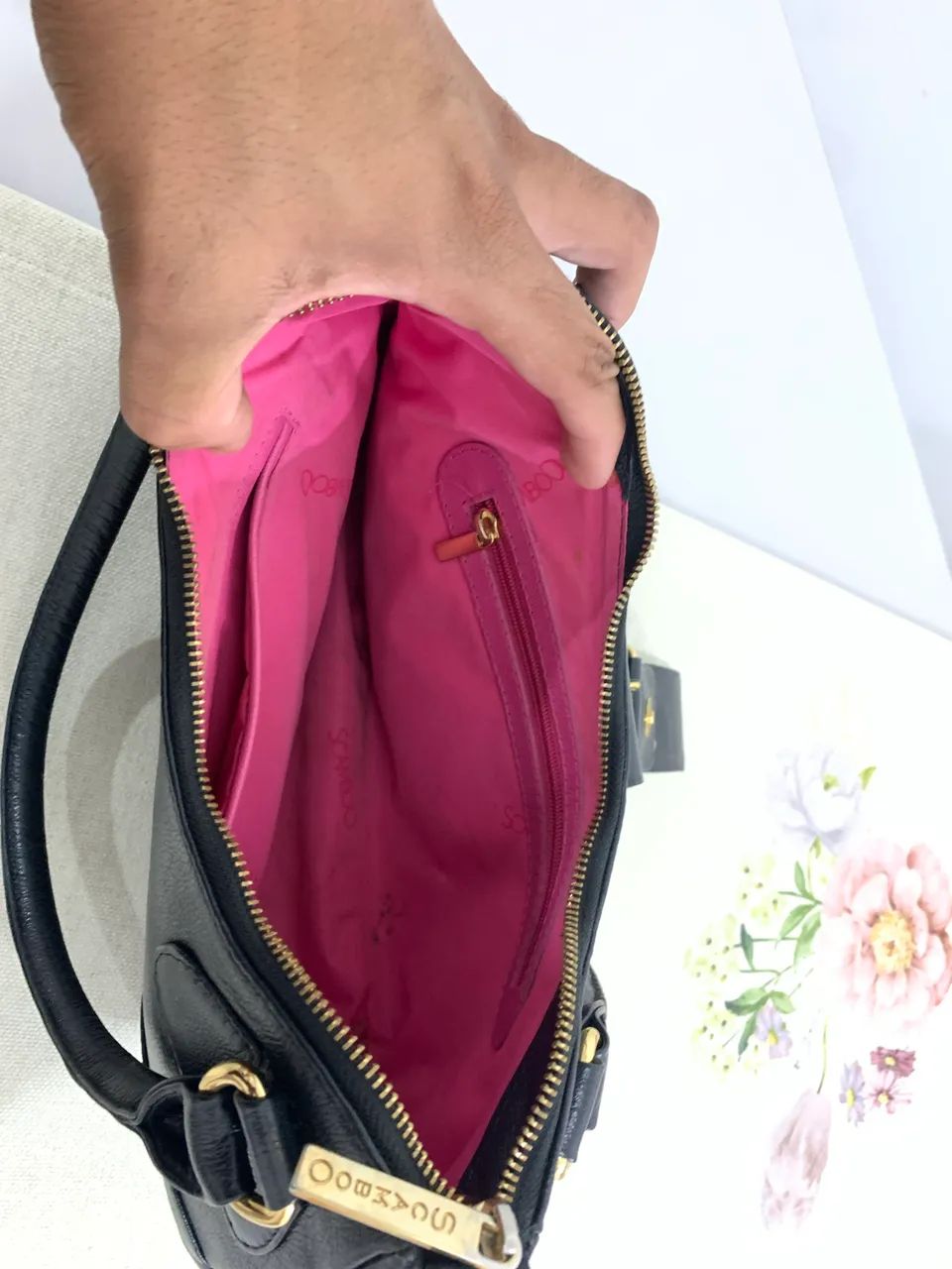 Vendo Bolsa Scamboo Preta - Foto 3