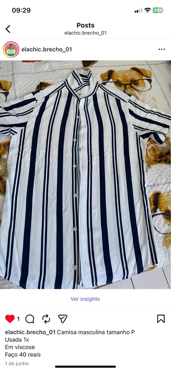 Camisa masculina viscose 