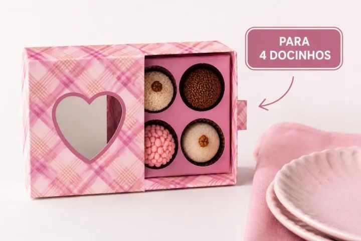 Caixa de embalagem para Doces e Brigadeiros