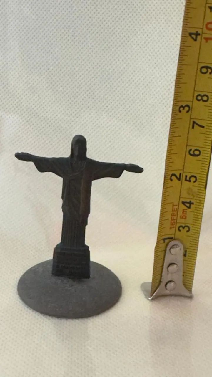 MINIATURA EM BRONZE DO CRISTO REDENTOR - 7cm - Foto 2