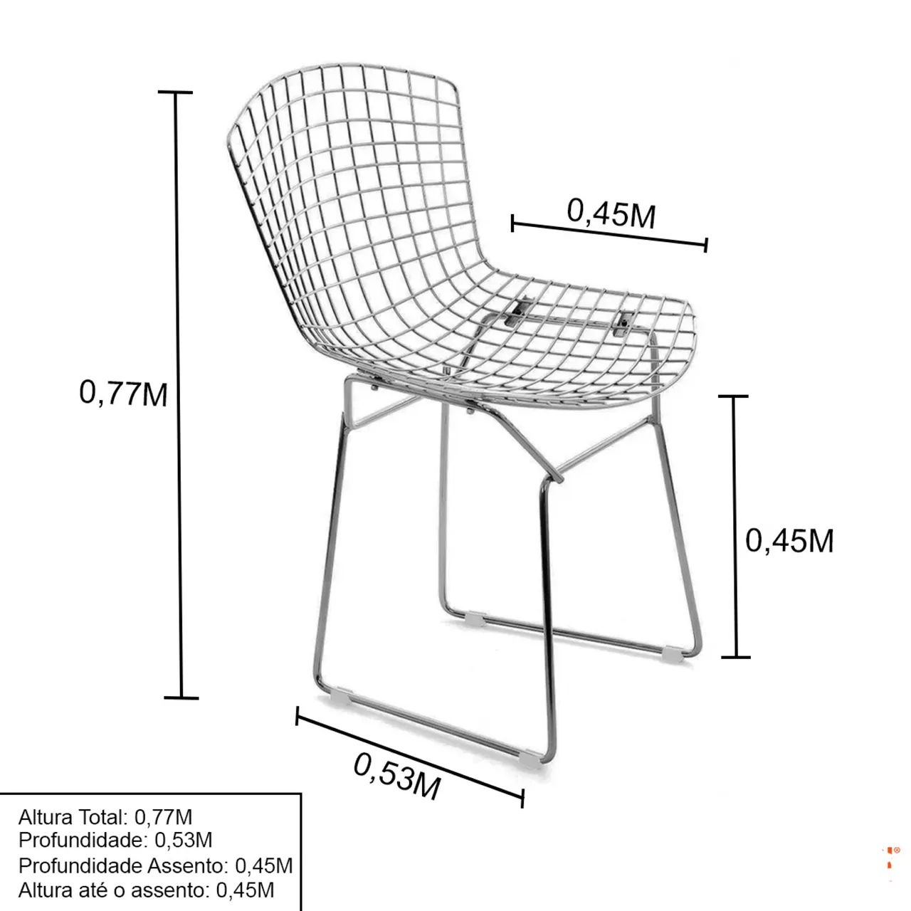 2 Cadeiras Bertoia pretas - Foto 3