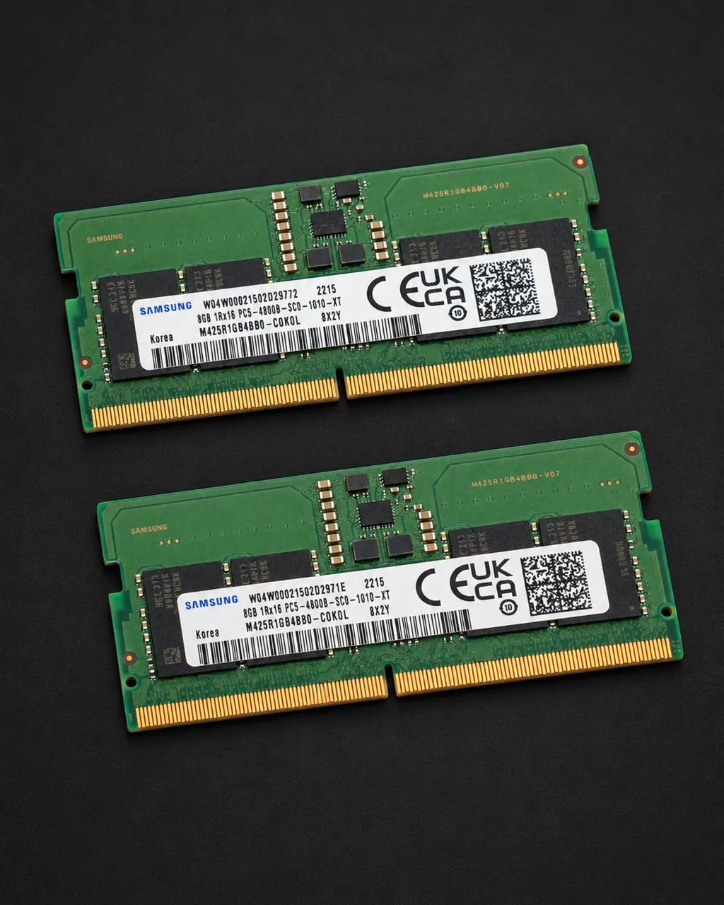 Duas Memória RAM Samsung 2X 8GB DDR5 4800MHz para Notebook - SO