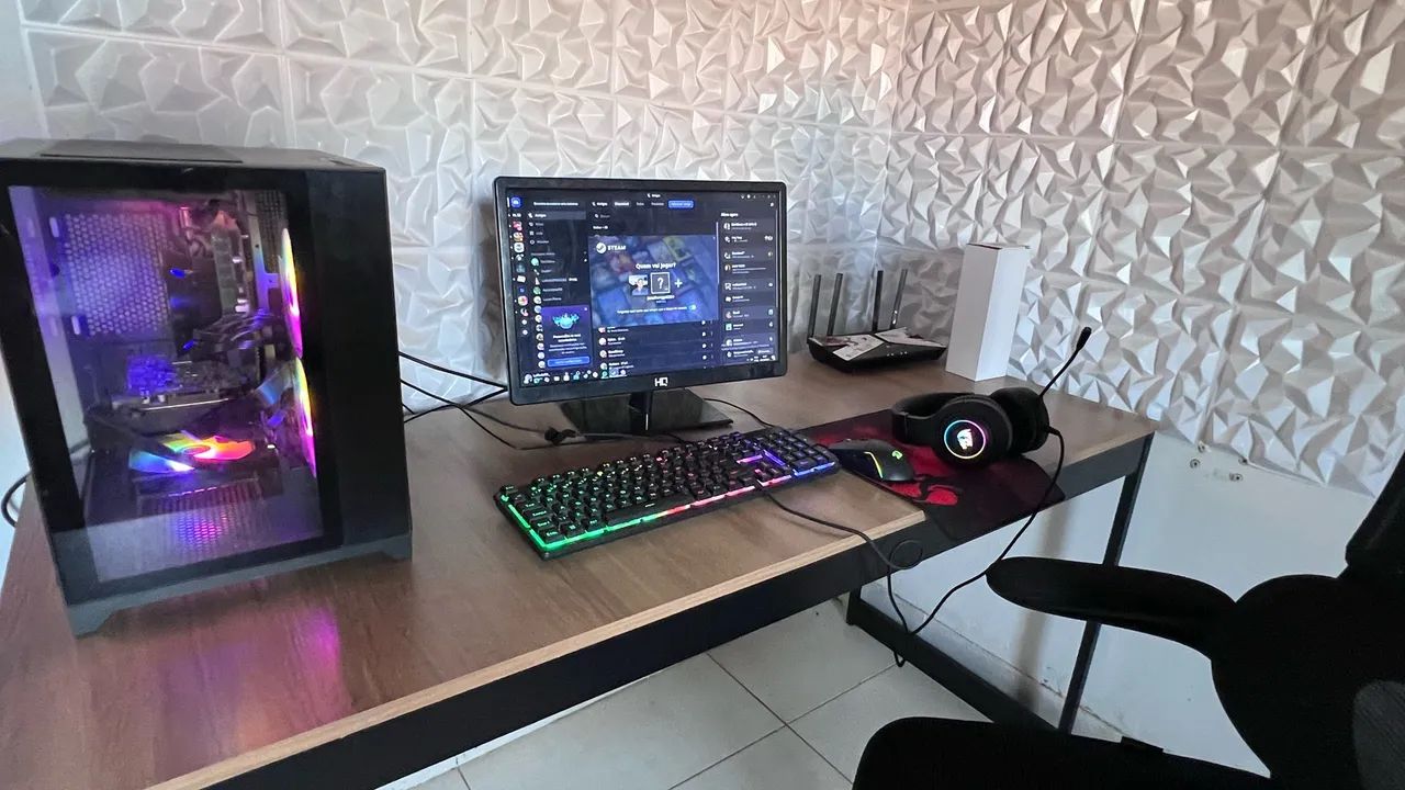 Pc gamer completo + cadeira e mesa  - Foto 2