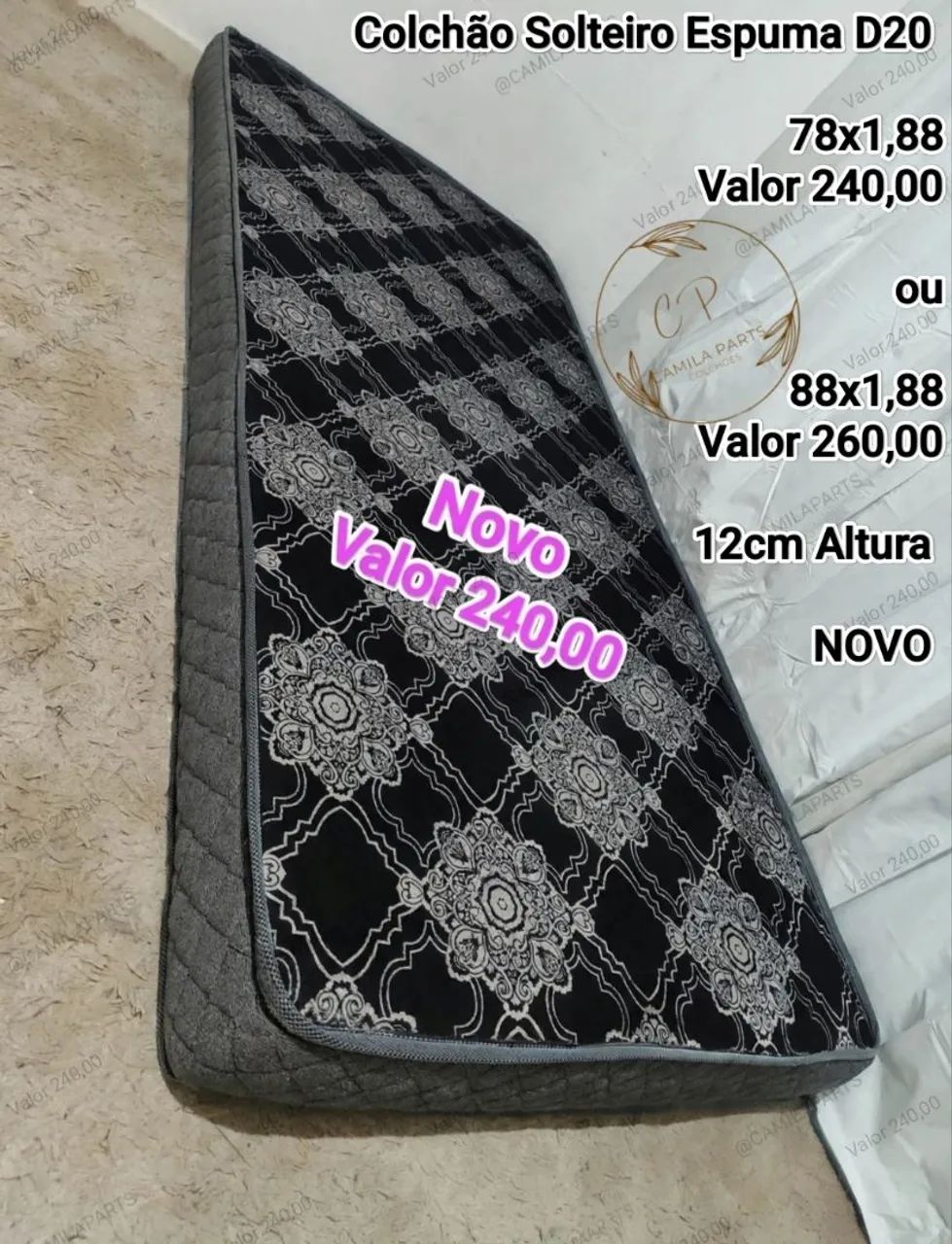 Colchão Solteiro NOVO Espuma D20 (ENTREGO) - Foto 3