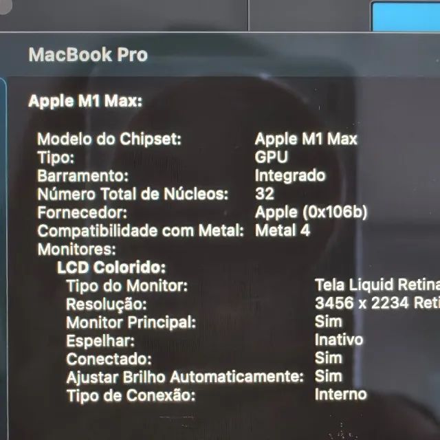 MACBOOK PRO 16 M1 MAX 64GB, 2TB - SPACE GRAY - 32GPU - Foto 4
