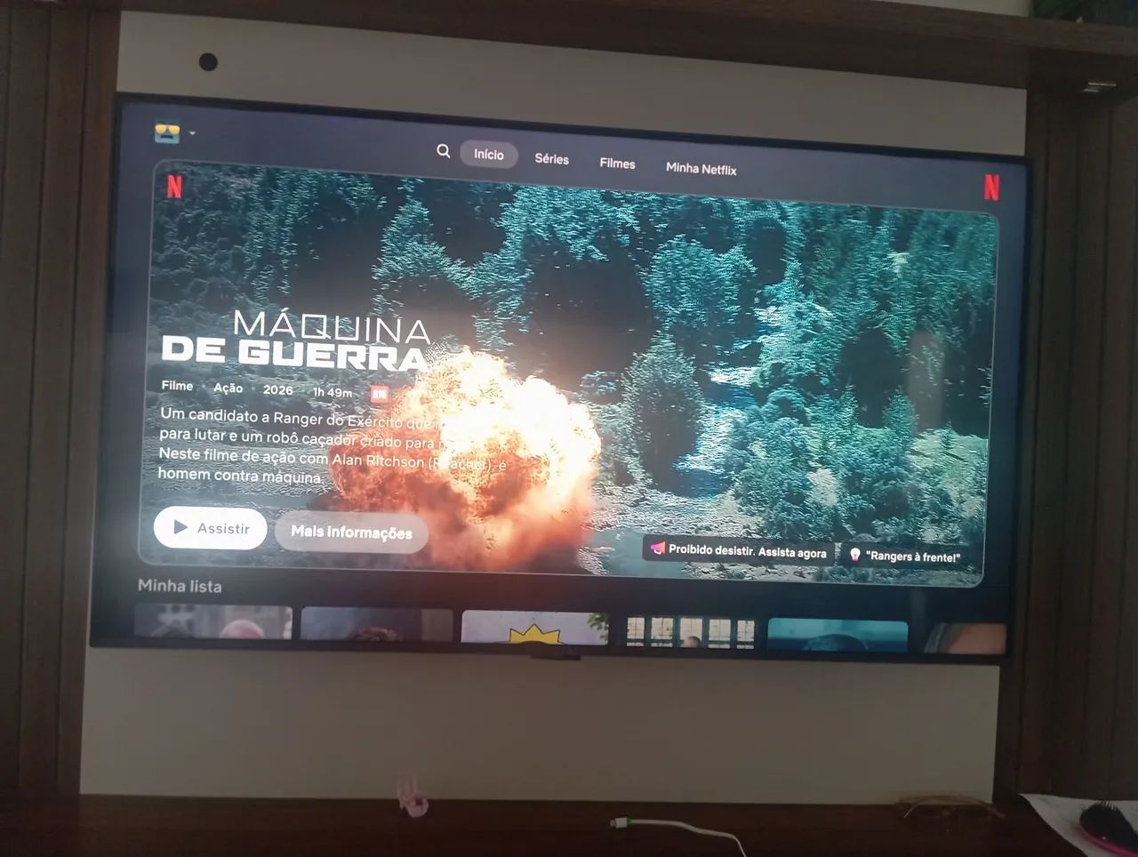 VENDE TV LG SMART 55 POLEGADS ,SEM DEFEITOS ,CONTROLE ORIGINAL ! - Foto 2