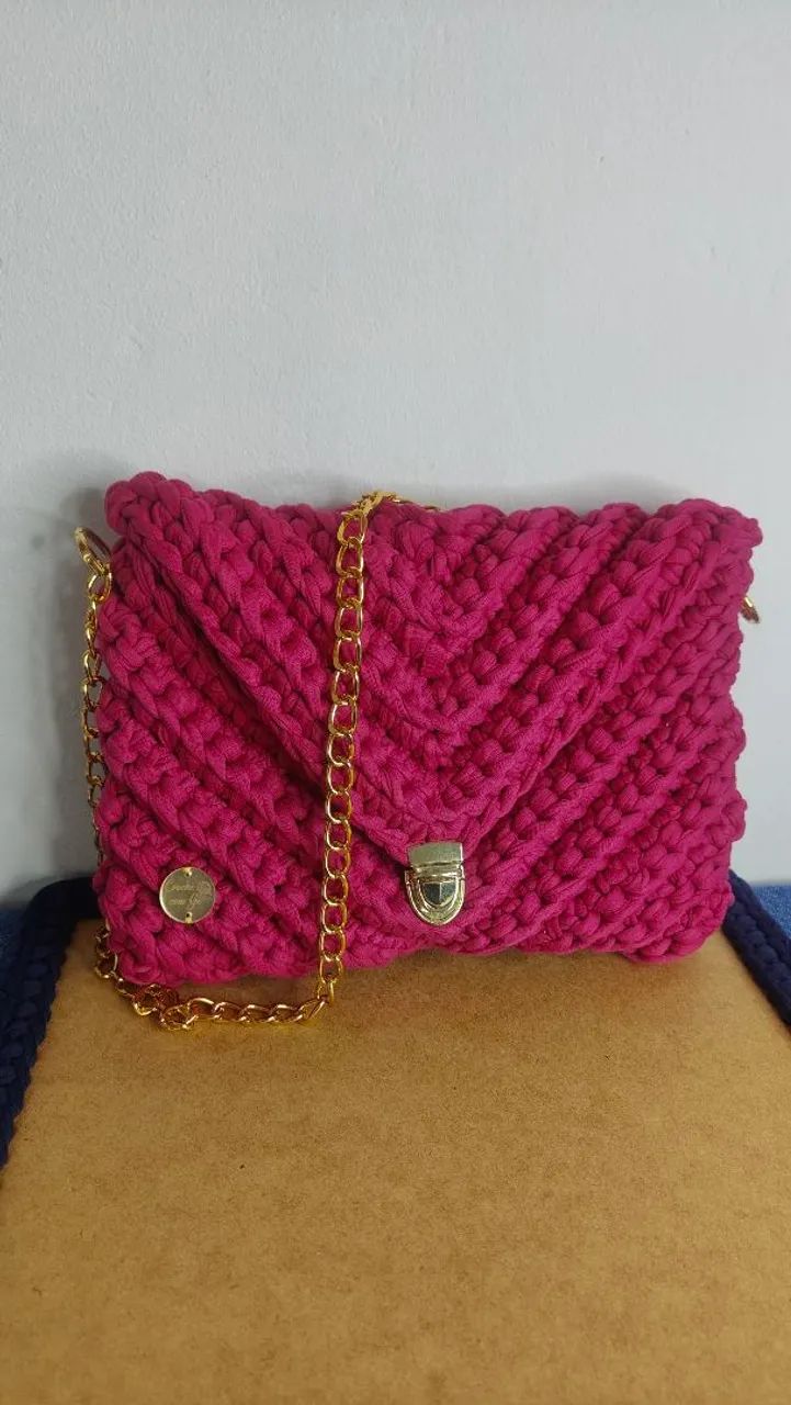 Bolsa moderna em croche - Foto 3