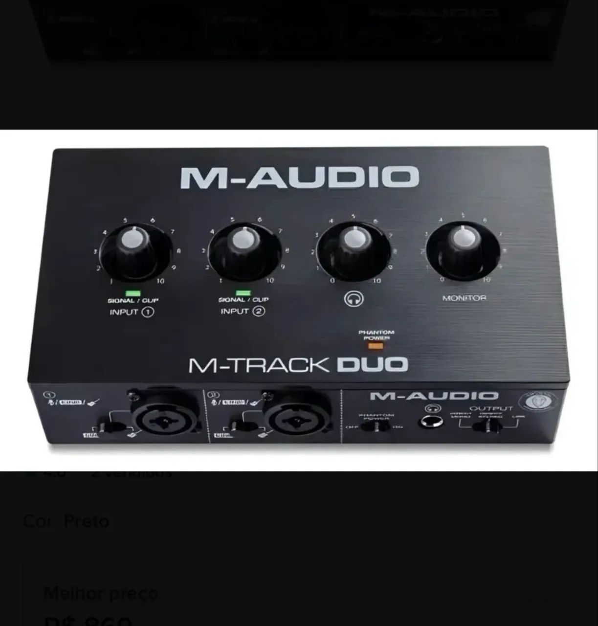 INTERFACE DE ÁUDIO MAUDIO TRACK2 2 CANAIS 