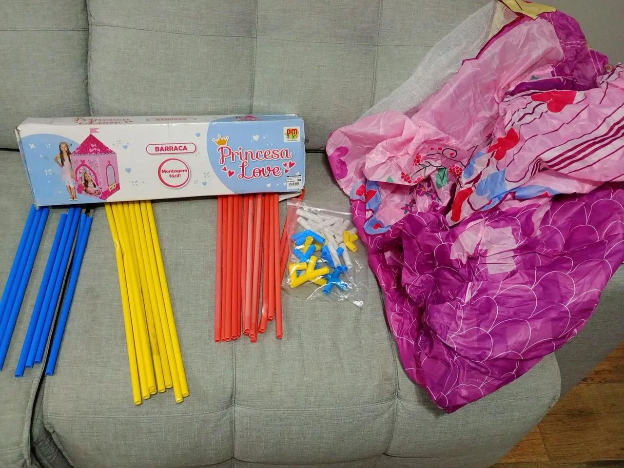 Barraca Infantil Princesa Love - Usada e Completa - Foto 5