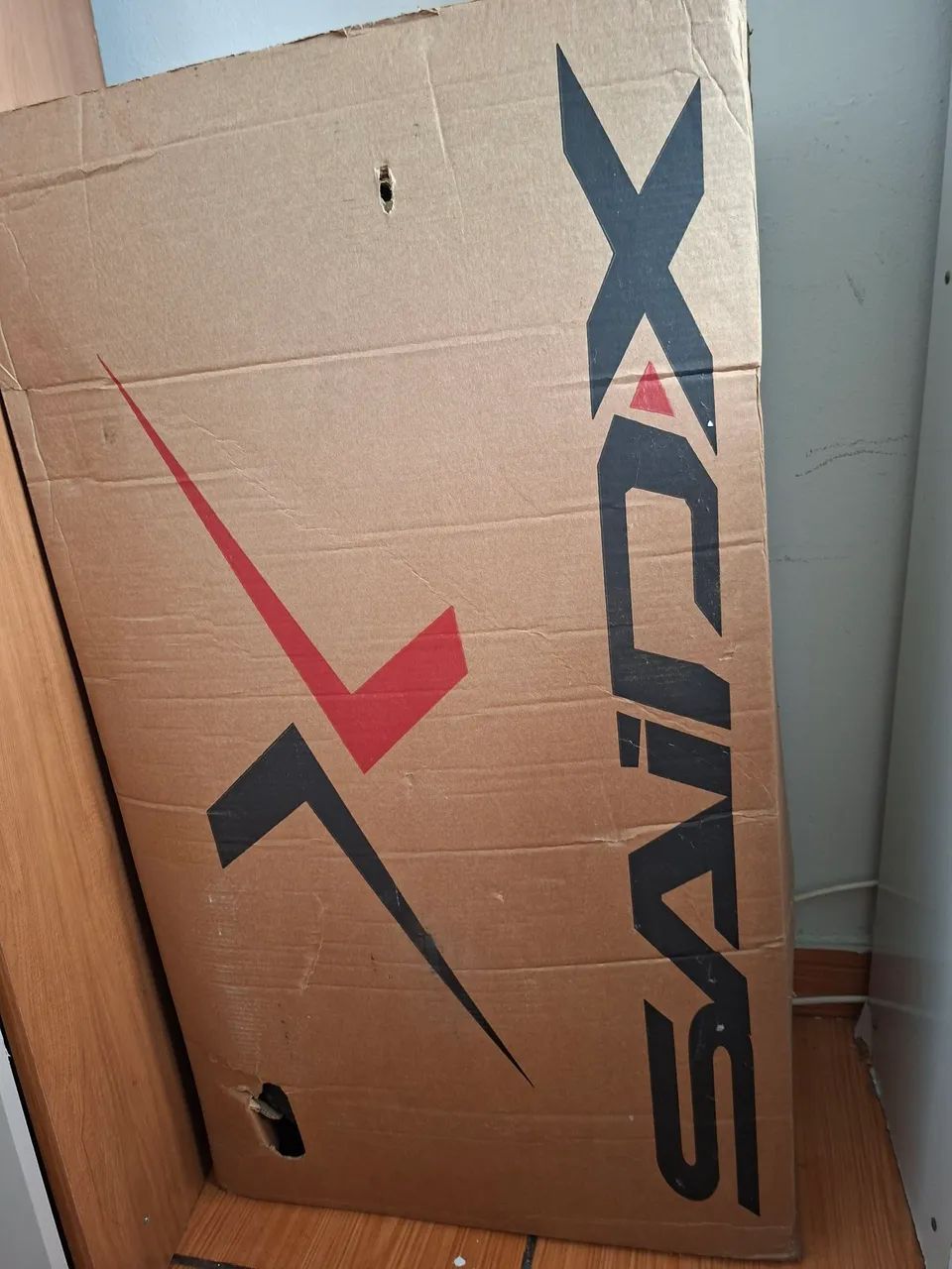 Bicicleta na caixa