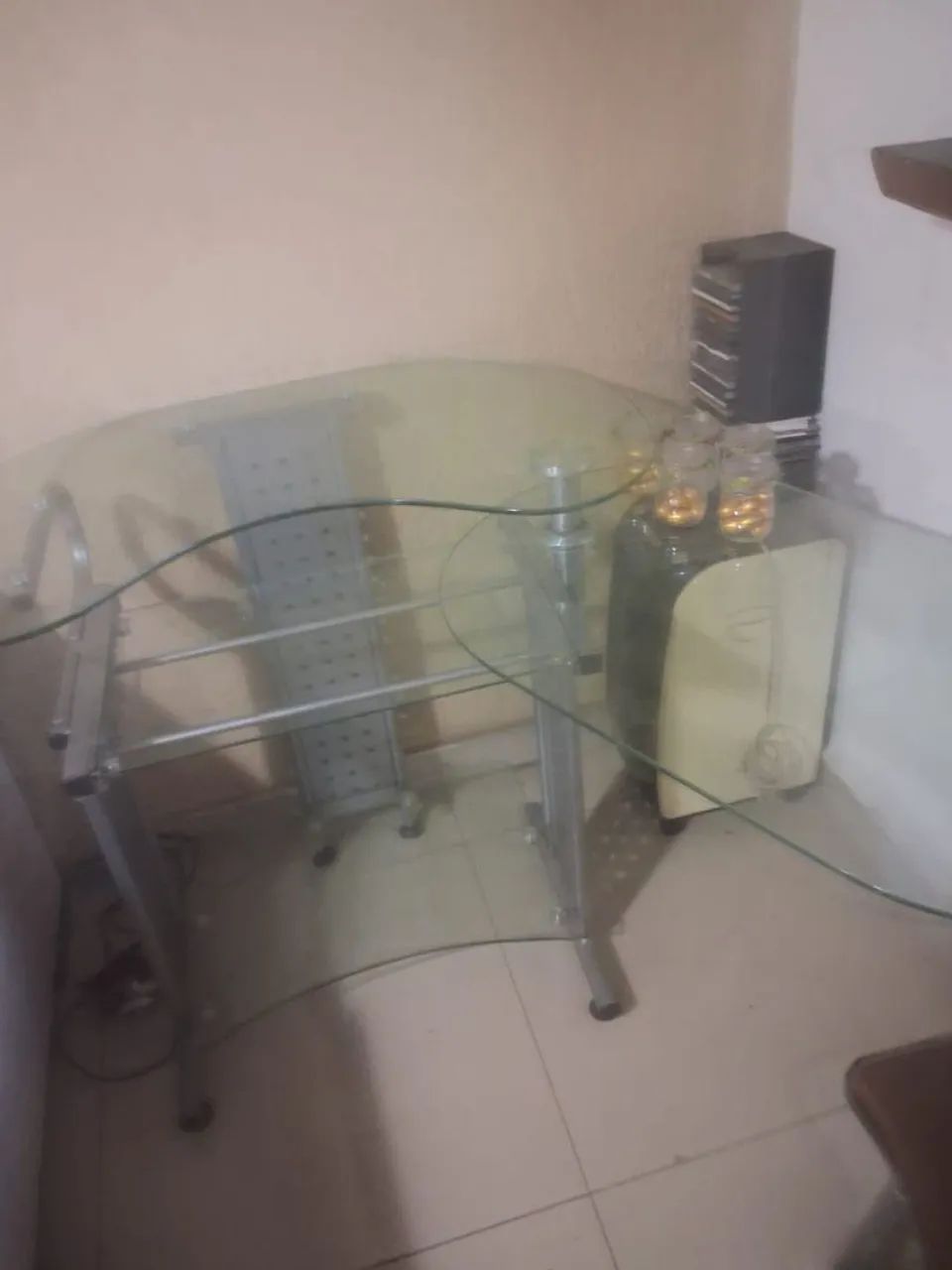 Mesa escrivaninha vidro - Foto 4