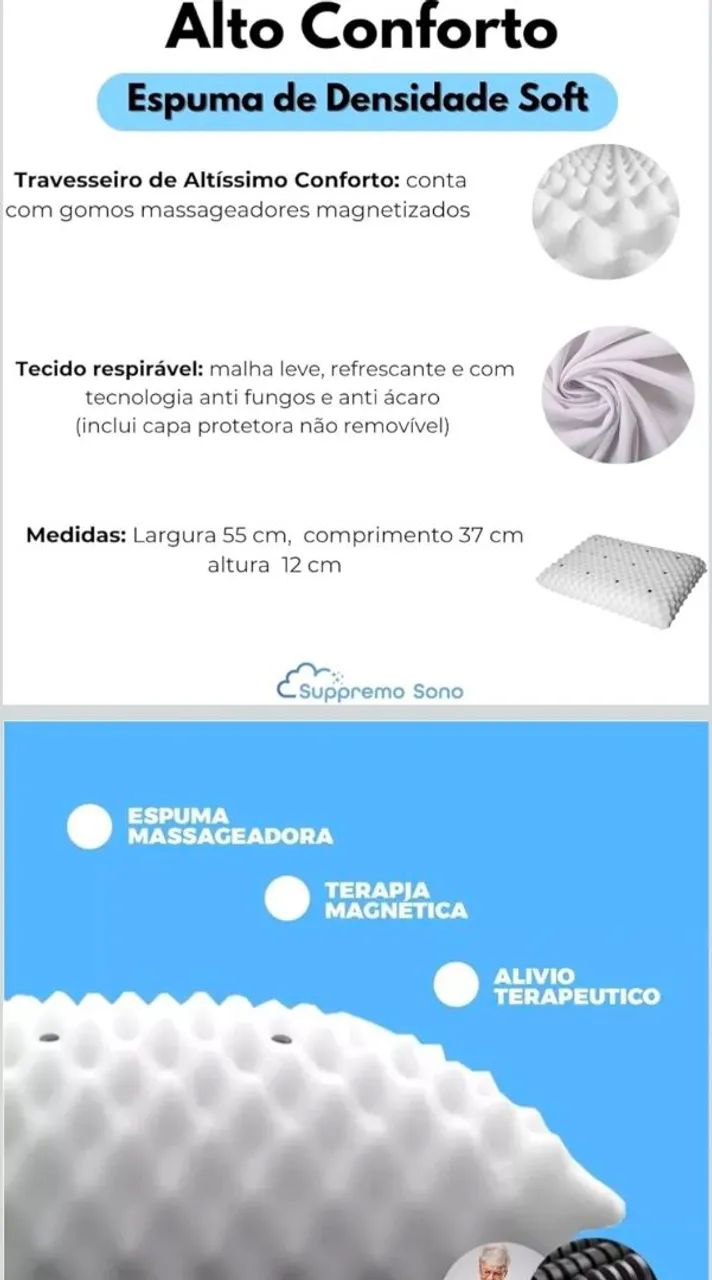 travesseiro terapêutico ortopédico - Foto 4