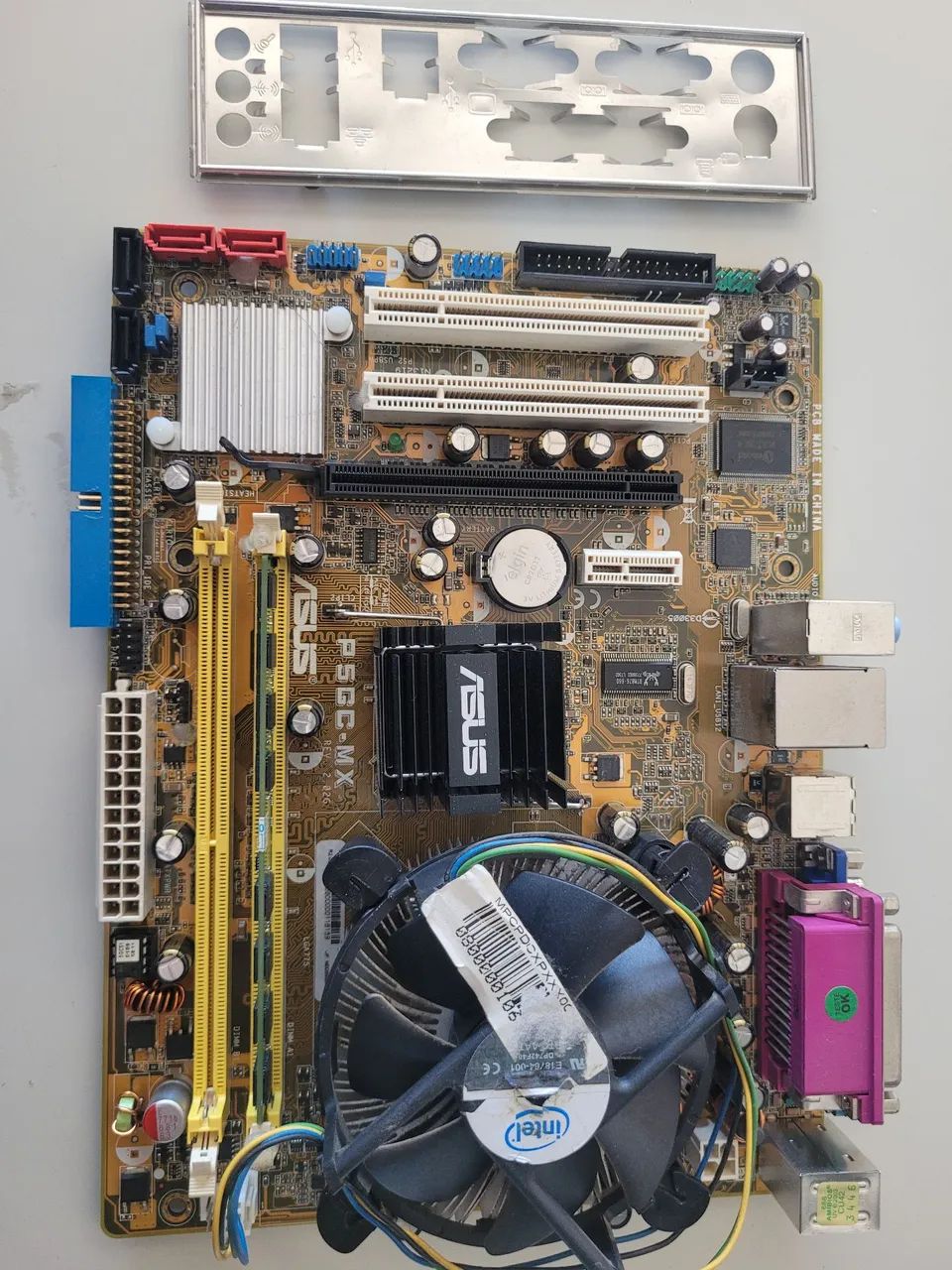 Placa Mâe Asus P5GC-MX Proc+ Memória