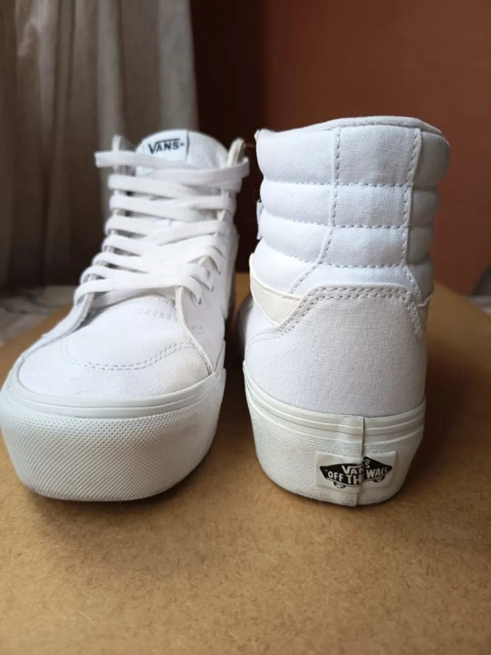 Vans Original sk8-hi plataforma true white - Foto 2