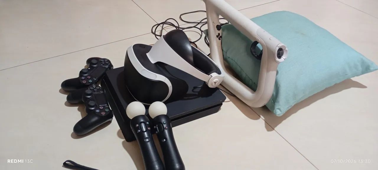 PS4, com óculos Vr e componentes  - Foto 4
