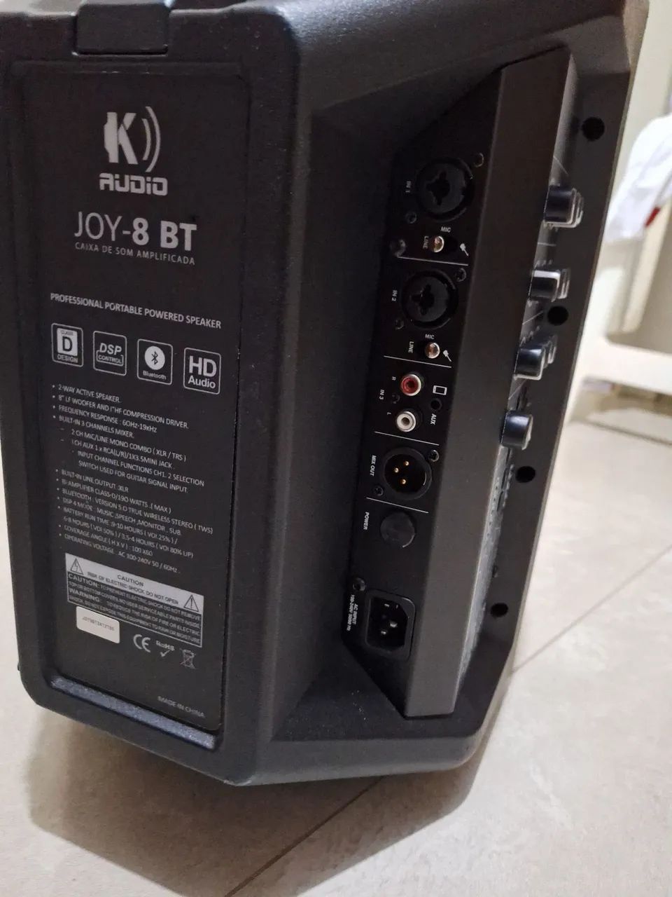 Caixa ativa k áudio joy 8  Com bateria  - Foto 6