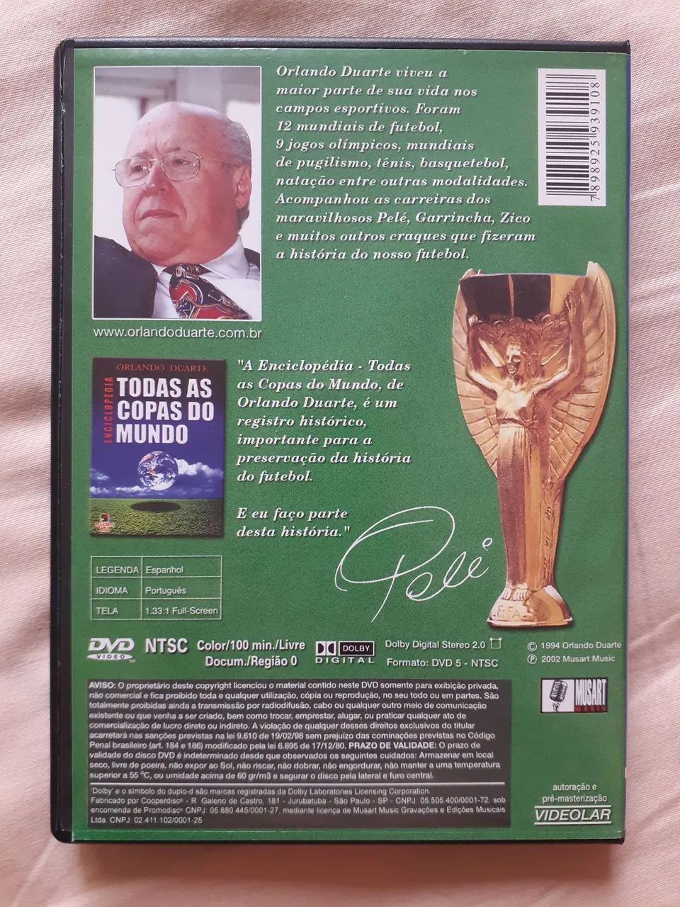 DVD O Brasil das 4 Copas - Orlando Duarte  - Foto 2