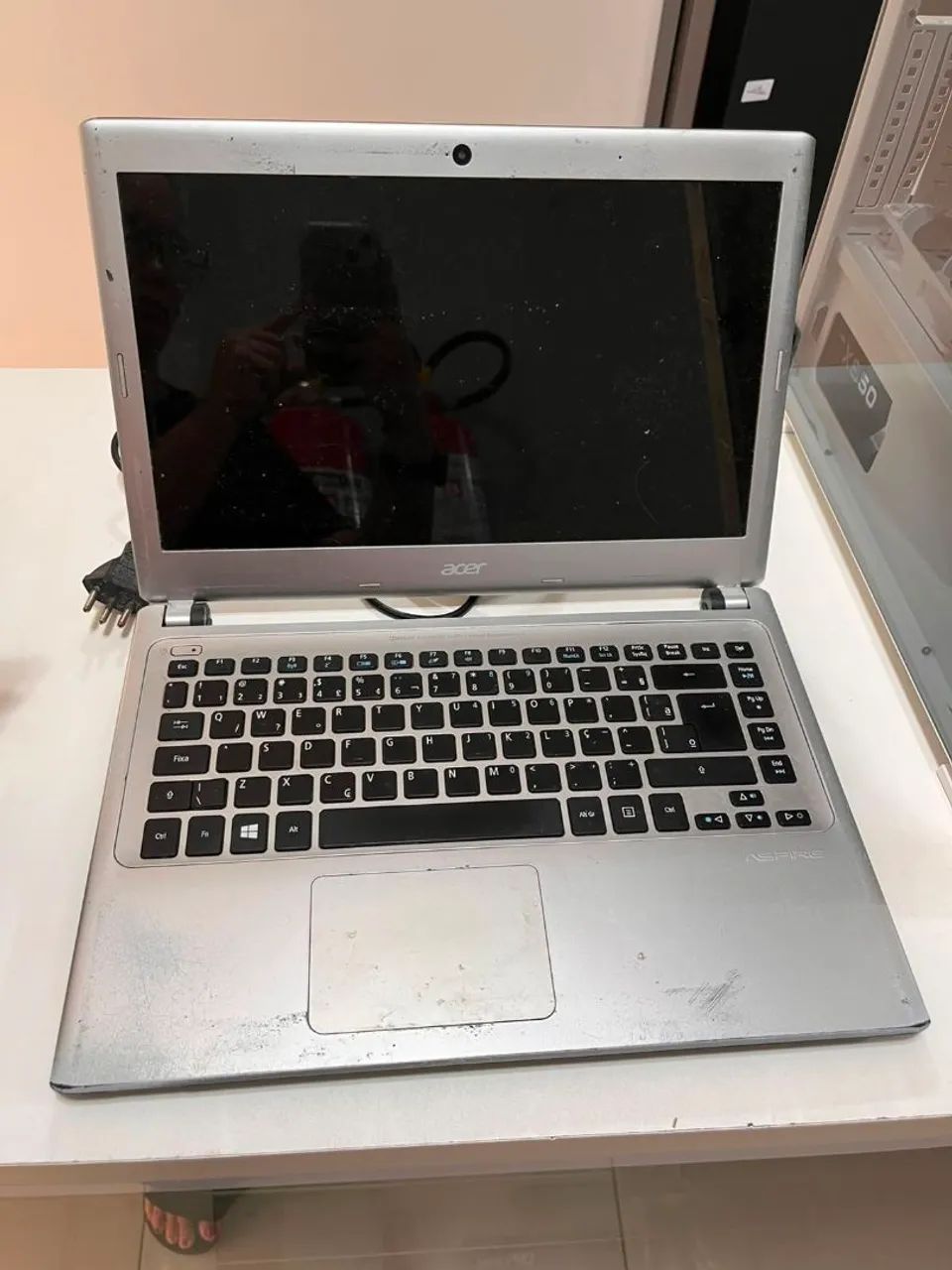 Notebook quebrado 