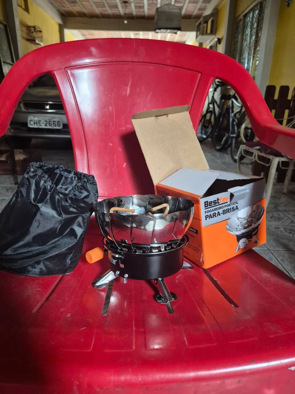 Fogareiro para brisa acampamento 